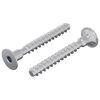 vidaXL Vis 2 pcs Zinc&eacute; 5 x 40 mm Fer