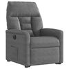 vidaXL Fauteuil inclinable &eacute;lectrique gris fonc&eacute; tissu microfibre
