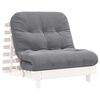 vidaXL Canap&eacute;-lit futon avec matelas 80x206x11 cm bois massif de pin