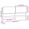vidaXL T&ecirc;te de lit capitonn&eacute;e Blanc et gris clair 180 cm Pin massif