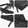vidaXL Transat 3 pcs Noir 197 x 70 x 82 cm polyrotin