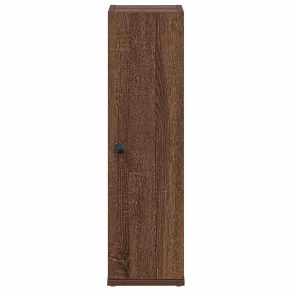 vidaXL Meuble de salle de bain avec porte-rouleau ch&ecirc;ne marron