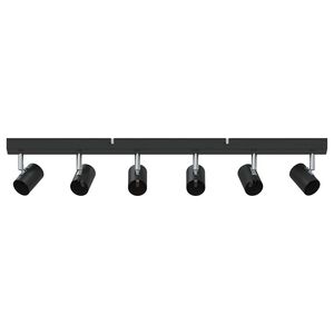vidaXL Spot de plafond Noir 73 x 6,5 x 11,5 cm M&eacute;tal