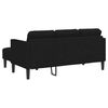 vidaXL Ensemble de Canap&eacute;s avec coussin 2 pcs Noir Polyester