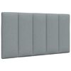 vidaXL Cadre de lit sans matelas Hanko gris clair 90x190 cm tissu