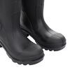 vidaXL Bottes de pluie avec chaussettes amovibles noir taille 38 PVC