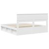 vidaXL Cadre de lit Blanc 180 x 200 cm Bois de pin massif