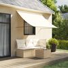 vidaXL Auvent r&eacute;tractable cr&egrave;me 250x150 m tissu et acier