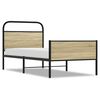 vidaXL Cadre de lit sans matelas 80x200cm ch&ecirc;ne sonoma bois ing&eacute;nierie
