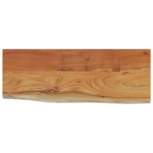 vidaXL &Eacute;tag&egrave;re murale rectangulaire massif acacia bordure assortie