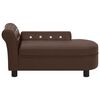 vidaXL Canap&eacute; pour chien Marron 83x45x42 cm Similicuir