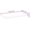 vidaXL &Eacute;tag&egrave;res flottantes 2 pcs 80x40x4 cm acacia massif non trait&eacute;