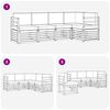 vidaXL Ensemble de canap&eacute; d'angle 5 pcs Naturel et Anthracite