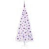 vidaXL Sapin de No&euml;l artificiel avec 300 LED Blanc 180 cm PVC et Acier
