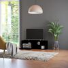 vidaXL Meuble TV Noir 120x34x37 cm Bois d&rsquo;ing&eacute;nierie