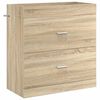vidaXL Meuble sous lavabo de salle de bain Ch&ecirc;ne Sonoma