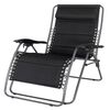 Eurotrail Chaise inclinable d'ext&eacute;rieur Tarente 3-D mesh Noir
