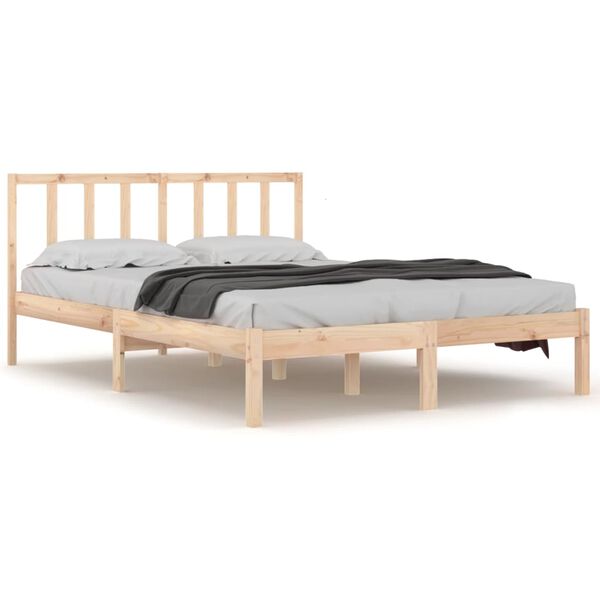 vidaXL Cadre de lit sans matelas bois massif de pin 160x200 cm