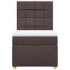 vidaXL Sommier &agrave; lattes de lit avec matelas Marron fonc&eacute; 100x200 cm