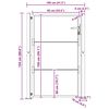 vidaXL Portail de jardin 100x150 cm en acier Corten