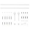 vidaXL Porte coulissante ORKDAL Blanc 93 x 232 cm Pin massif