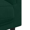 vidaXL Ensemble de canap&eacute;s 3 pcs avec coussins vert fonc&eacute; velours