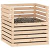 vidaXL Composteur 80x80x78 cm Bois massif de pin