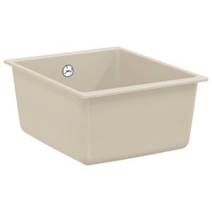 vidaXL &Eacute;vier Beige 370 x 460 mm 80% Quartz et 20% R&eacute;sine