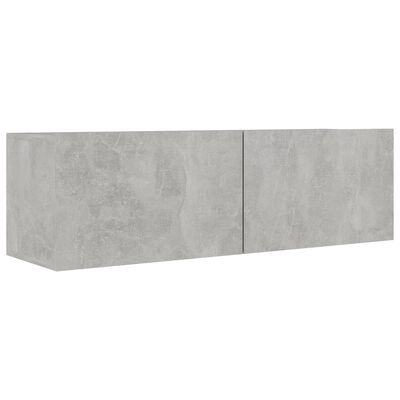 vidaXL Ensemble de meubles TV 8 pcs Gris béton Bois d'ingénierie