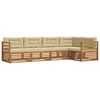 vidaXL Ensemble de canap&eacute;s d'ext&eacute;rieur 5 pc Naturel et Beige