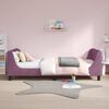 vidaXL Cadre de lit pour enfants avec t&ecirc;te de lit Violet 90 x 200 cm