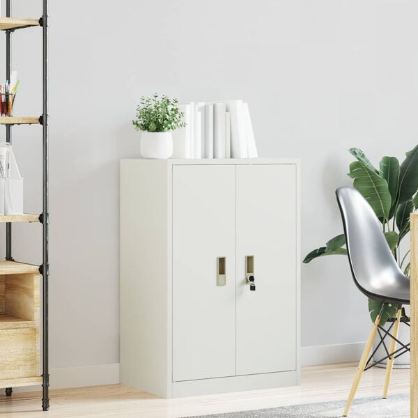 vidaXL Armoire de rangement Blanc 60 x 40 x 90 cm Acier
