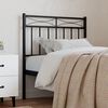 vidaXL T&ecirc;te de lit de remplacement m&eacute;tal noir 75 cm