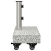 vidaXL Socle de parasol Granite rectangulaire 25 kg