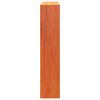 vidaXL T&ecirc;te de lit avec rangement cire marron 135cm bois massif de pin
