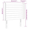 vidaXL T&ecirc;te de lit &agrave; LED Marron fonc&eacute; 83x16x118/128 cm Tissu