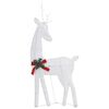 vidaXL Rennes de No&euml;l 6 pcs Blanc Blanc froid Maille