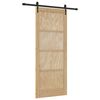 vidaXL Porte coulissante ORKDAL 86 x 211 cm Bois de pin massif Naturel