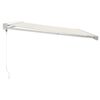 vidaXL Auvent r&eacute;tractable cr&egrave;me 4x3 m tissu et aluminium