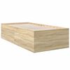 vidaXL Cadre de lit sans matelas ch&ecirc;ne sonoma 90x200 cm