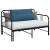 vidaXL Coussin de Dos Bleu 100 x 50 cm Tissu en velours c&ocirc;tel&eacute;