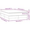 vidaXL Sommier &agrave; lattes de lit avec matelas rose 140x210 cm velours