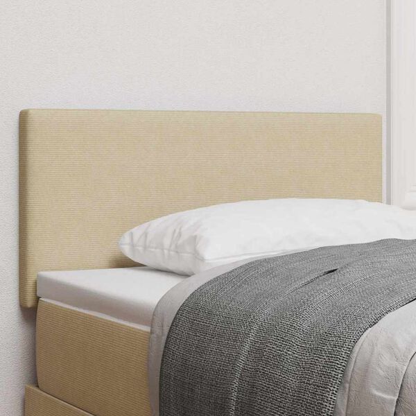 vidaXL T&ecirc;te de lit LED avec t&ecirc;te de lit Vert gris 100 cm Polyester