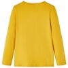 T-shirt enfants &agrave; manches longues ocre fonc&eacute; 128