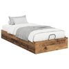 vidaXL Cadre de lit ottoman avec stockage Bois ancien 80,5 x 200 cm