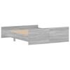 vidaXL Cadre de lit sans matelas sonoma gris 140x200 cm
