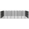 vidaXL Chenil d'ext&eacute;rieur pour chiens Acier 44,24 m&sup2;