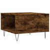 vidaXL Table basse ch&ecirc;ne fum&eacute; 55x55x36,5 cm bois d'ing&eacute;nierie