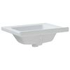 vidaXL &Eacute;vier salle de bain blanc 61x48x19,5 cm rectangulaire c&eacute;ramique
