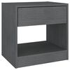 vidaXL Tables de chevet 2 pcs Gris 40x31x40 cm Bois de pin massif
